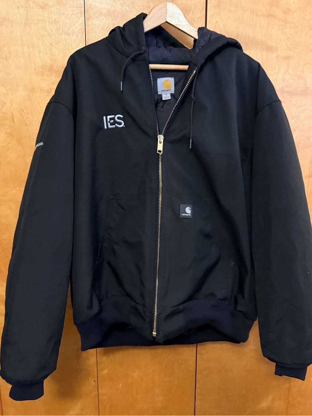 Carhartt J133 Extremes Arctic Active Jacket XL Black Cordura Workwear Hooded